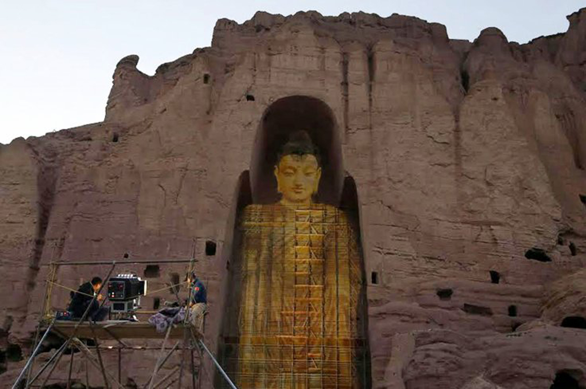 Bamiyan Buddha hologram www.ibtimes.co.uk